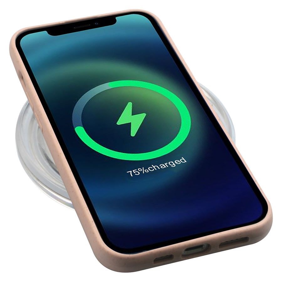 iPhone 14 GreyLime 100% Biodegradable Mobil Cover - Pink