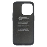 iPhone 14 Pro GreyLime 100% Biodegradable Mobil Cover - Sort