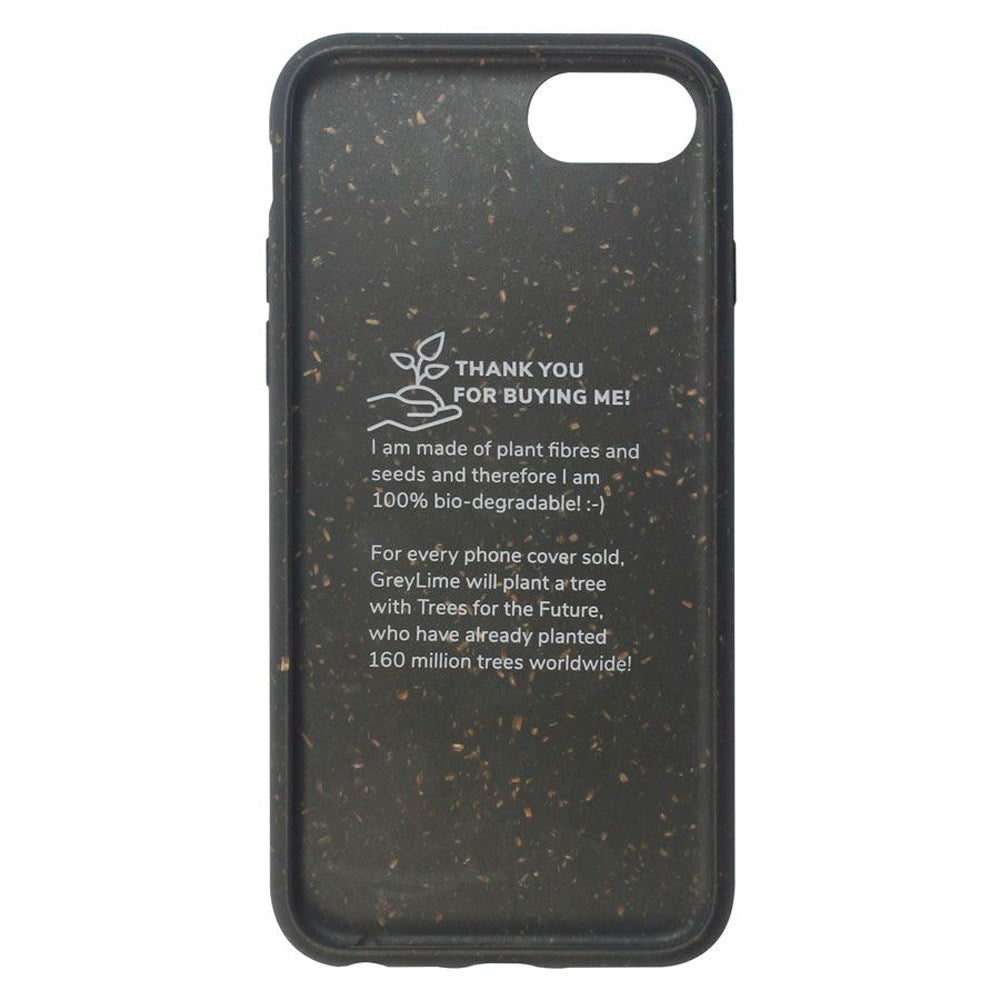 iPhone SE (2022 / 2020) / 8 / 7 / 6s / 6 GreyLime 100% Biodegradable Cover - Sort