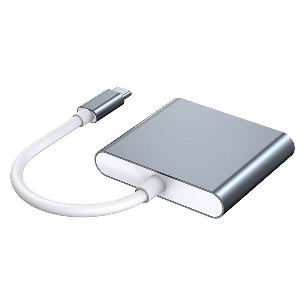 Lippa 3-in-1 60W USB-C Hub - Sølv