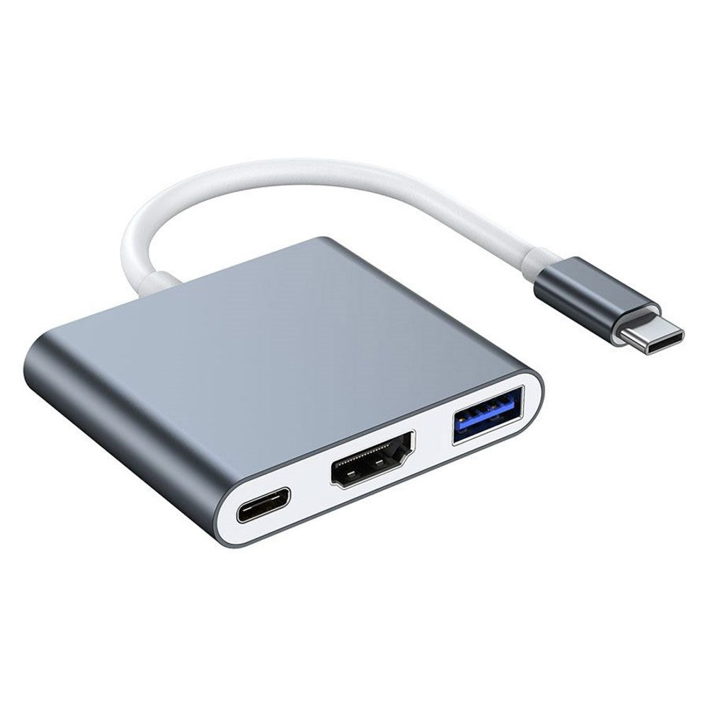 Lippa 3-in-1 60W USB-C Hub - Sølv