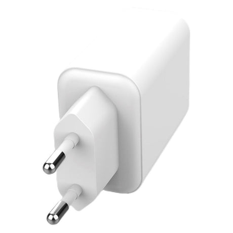 Lippa Vægoplader 65W PD GaN m. 1 x USB-C & 1 x USB-A - Hvid