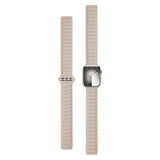 Lippa Apple Watch (38/40/SE/41/42mm) Magnetisk Læder Urrem - Beige