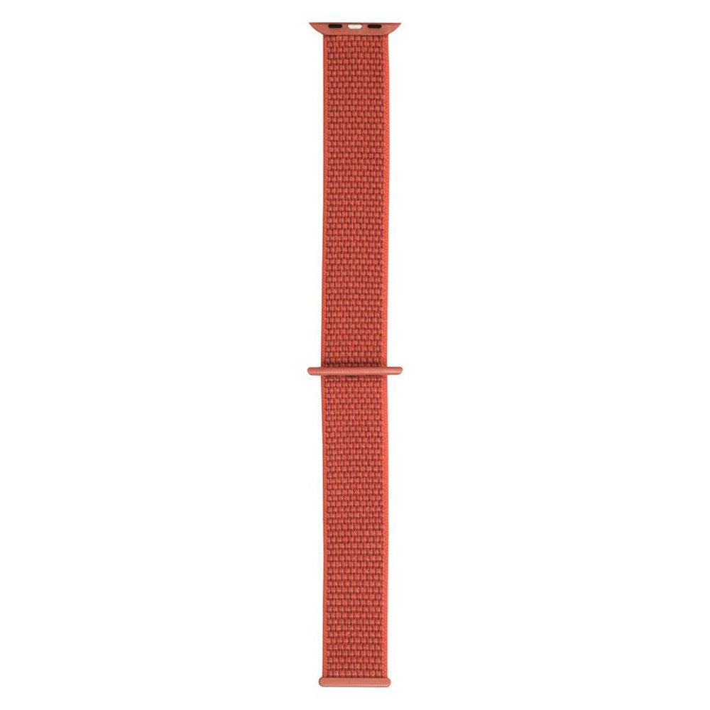 Apple Watch (38/40/SE/41/42mm) Nylon Rem Lippa - Rustrød