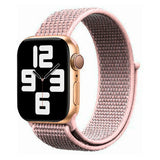 Apple Watch (38/40/SE/41/42mm) Nylon Rem Lippa - Rose Gold