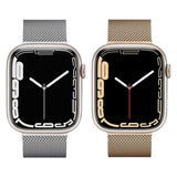 Lippa Apple Watch (38/40/SE/41/42mm) Magnetisk Rustfri Stål Urrem - Sølv