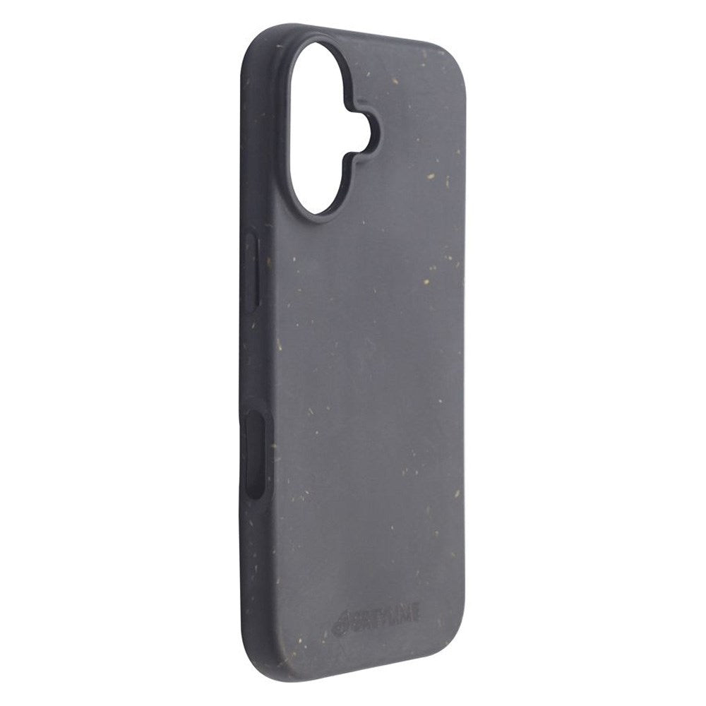 iPhone 16 GreyLime 100% Bionedbrydeligt Mobil Cover - Sort