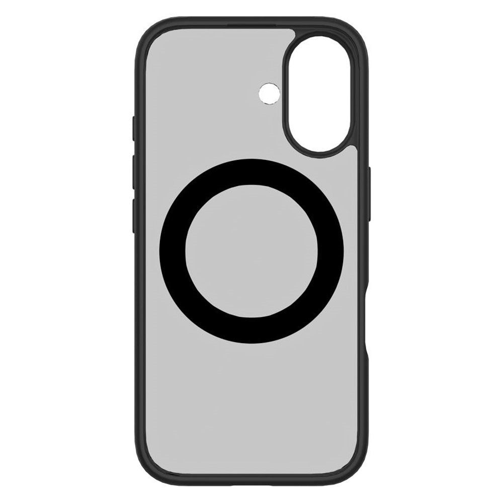 iPhone 16 Lippa Hybrid Plastik Bagside Cover m. Roterbar Kickstand - MagSafe Kompatibel - Mat / Sort