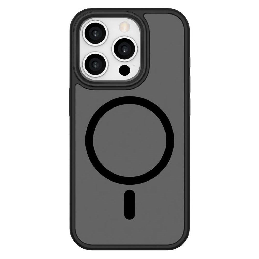 iPhone 15 Pro Lippa Hybrid Plastik Bagside Cover - MagSafe Kompatibel - Mat / Sort