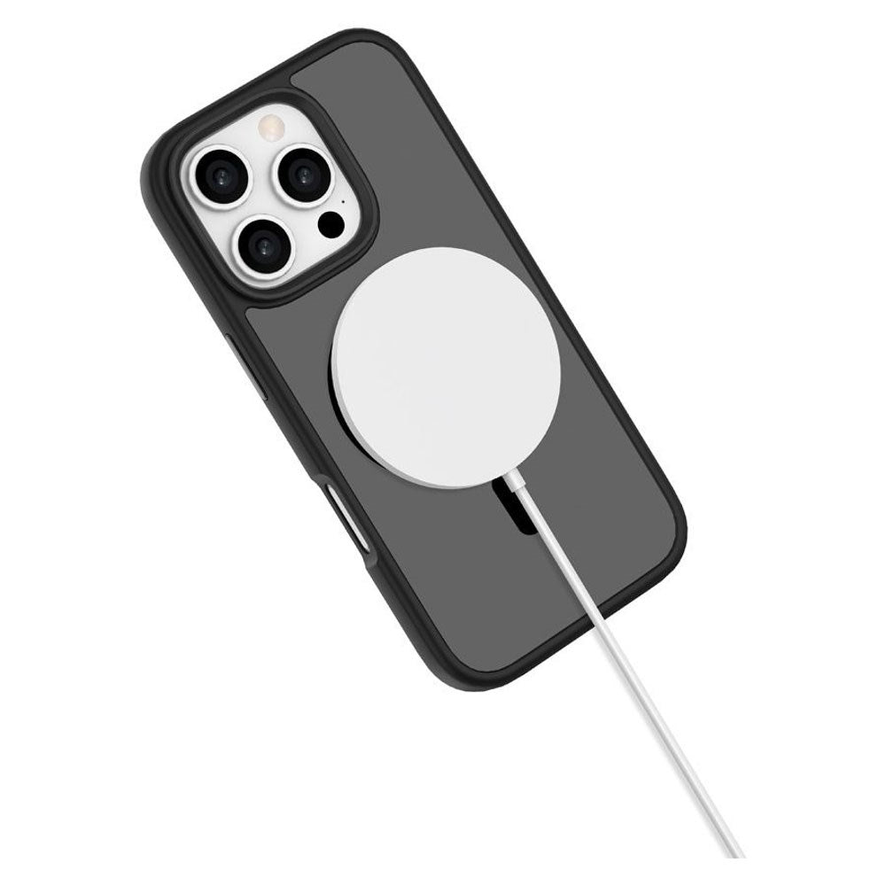 iPhone 16 Pro Lippa Hybrid Plastik Bagside Cover - MagSafe Kompatibel - Mat / Sort