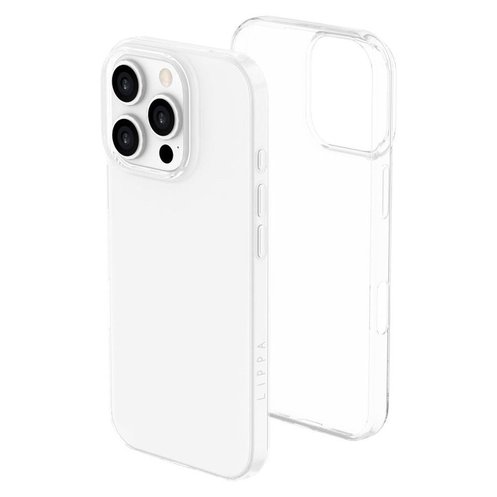 iPhone 16 Pro Lippa Slankt Fleksibelt Plastik Bagside Cover - Gennemsigtig