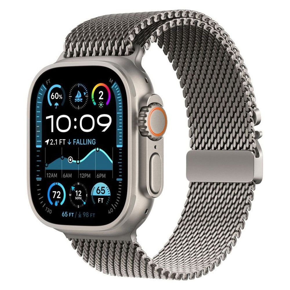 Apple Watch (42/44/SE/45/46/49mm) Lippa Titanium Rem - inkl. Lås - Sølv