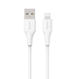 eSTUFF INFINITE MFI USB-A til Lightning Kabel 2 m - 12W - 100% Genbrugsplastik - Hvid