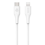 eSTUFF INFINITE MFI USB-C til Lightning Kabel 1 m - 12W - 100% Genbrugsplastik - Hvid