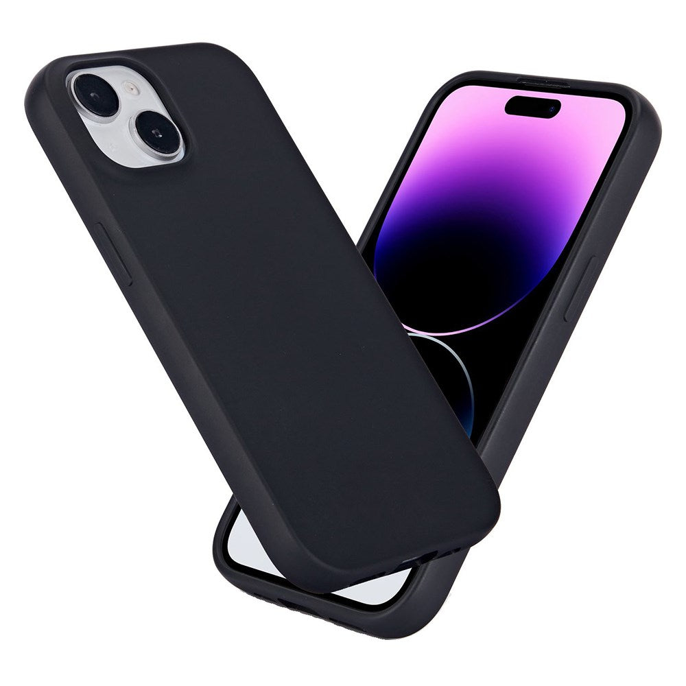 eSTUFF iPhone 15 INFINITE VIENNA Fleksibelt Plastik Mobil Cover - 100% Genbrugsplastik - Sort