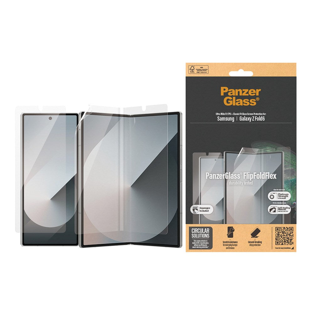 PanzerGlass Samsung Galaxy Z Fold6 FlipFoldFlex Beskyttelsesglas - Platinum Strength - Gennemsigtig