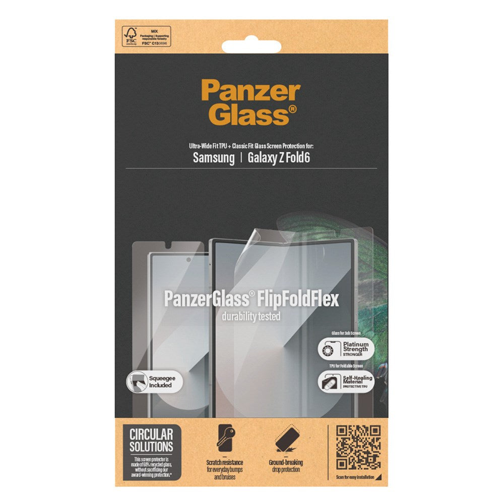 PanzerGlass Samsung Galaxy Z Fold6 FlipFoldFlex Beskyttelsesglas - Platinum Strength - Gennemsigtig