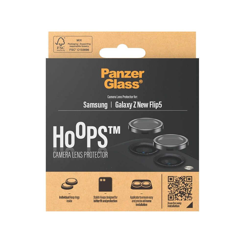 PanzerGlass Samsung Galaxy Z Flip5 (5G) Hoops - Beskyttelse til Kamera - Gennemsigtig