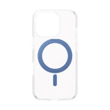 iPhone 16 Pro CARE by PanzerGlass Feature Kickstand Case - MagSafe Kompatibel - Transparent / Coronet Blue