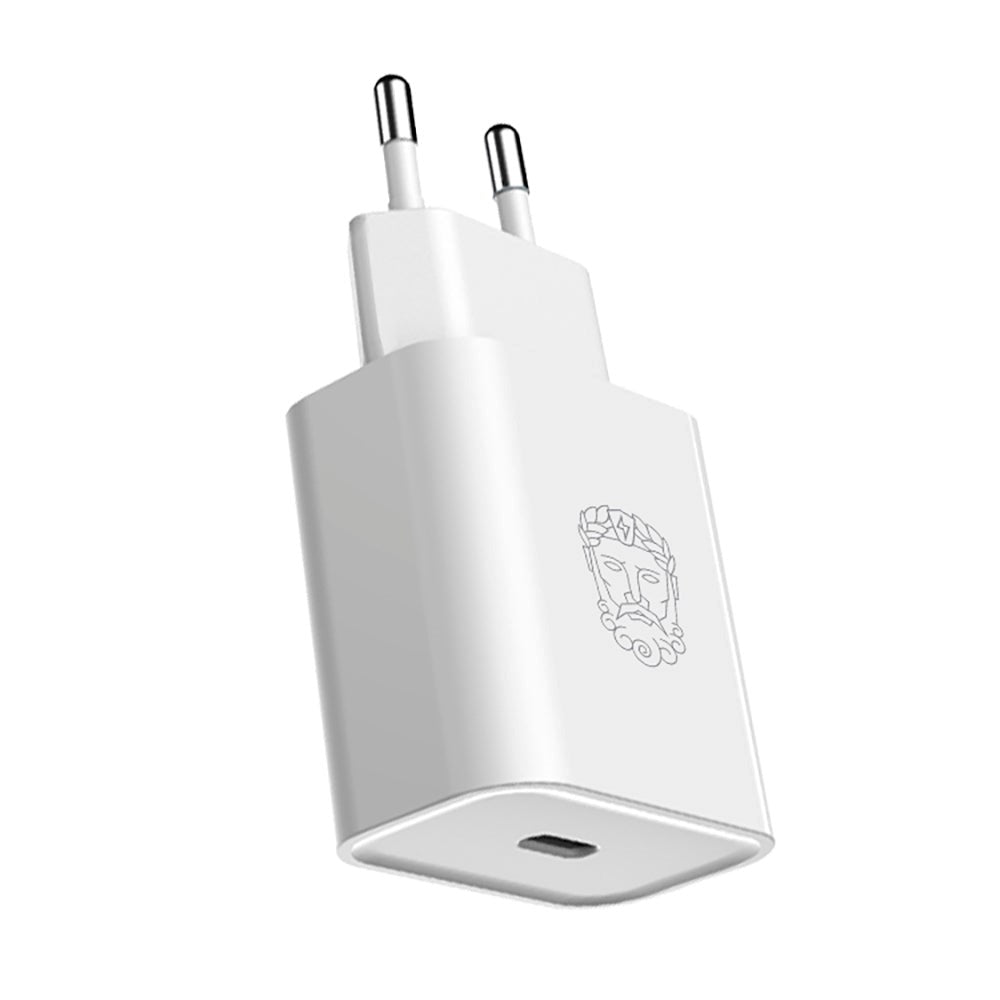 Upström Cirkulär Power Delivery 20W Bæredygtig Vægoplader m. USB-C - Hvid