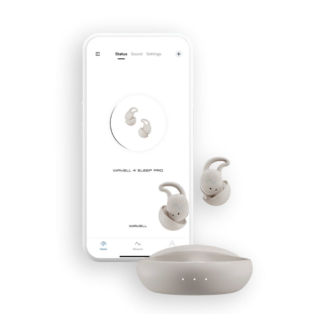 Wavell 4 Sleep Pro - In-Ear Høretelefoner - Hvid