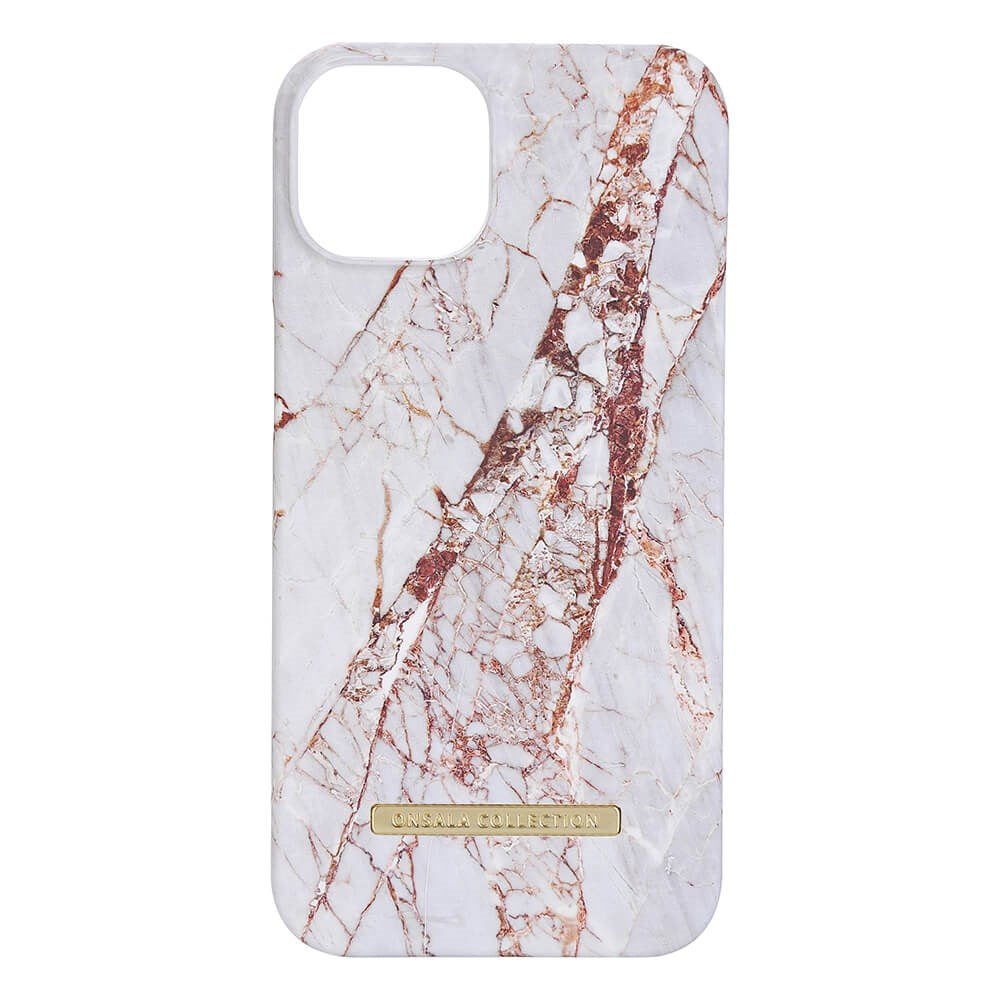 iPhone 14 Plus GEAR ONSALA Fashion Collection Deksel - Magnetisk - White Rhino Marble