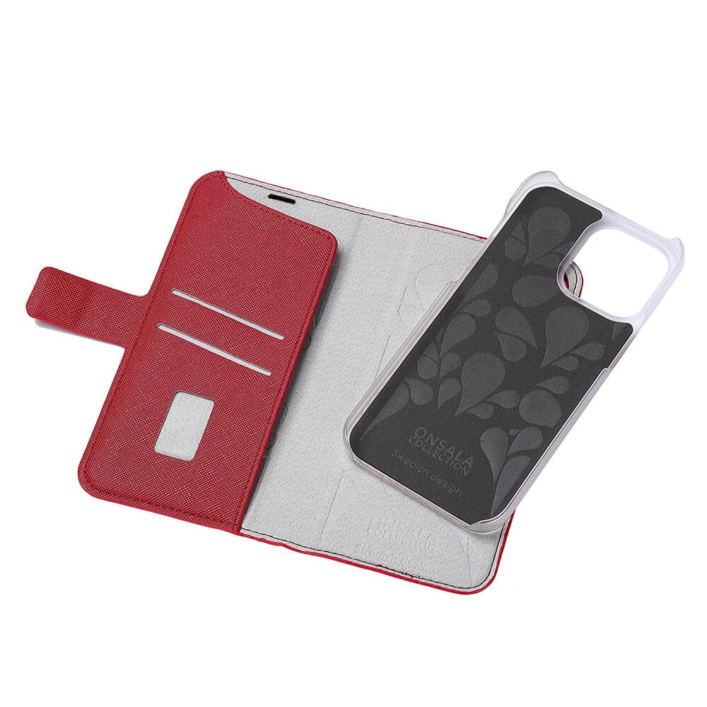 Onsala iPhone 14 Pro Max ONSALA Fashion Collection Wallet Flip Case m. Magnet - Red
