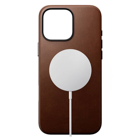 iPhone 16 Nomad Pro Max Traditional Leather Mobil Cover- MagSafe Kompatibel - Brun