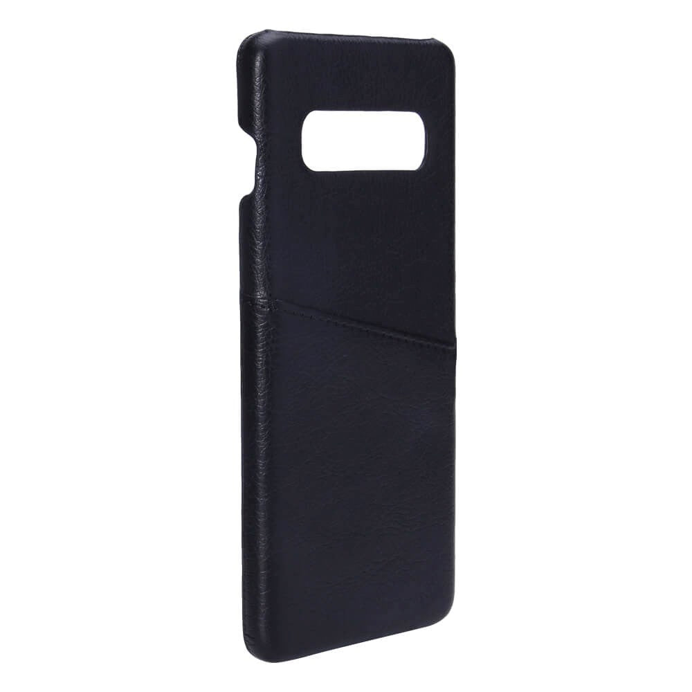 Samsung Galaxy S10+ (Plus) Onsala Kunstlæder Cover m. Lomme til Kort - Sort