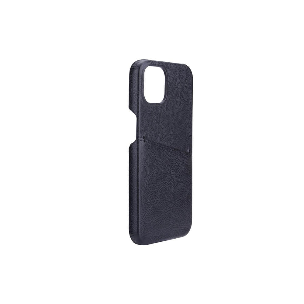 iPhone 13 GEAR Onsala Collection Læder Bagside Cover m. Kortlomme - Sort