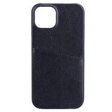 iPhone 13 GEAR Onsala Collection Læder Bagside Cover m. Kortlomme - Sort