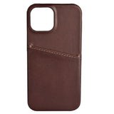 GEAR iPhone 13 Mini Buffalo Collection Ægte Læder Bagside Cover m. Kortlomme - Brun