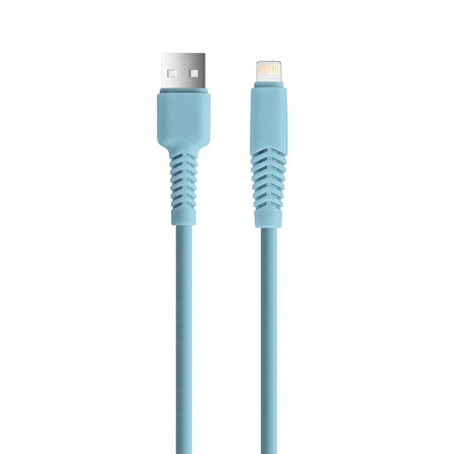 Setty USB-A til Lightning Kabel 1,5 m. - 10 W - Lyseblå