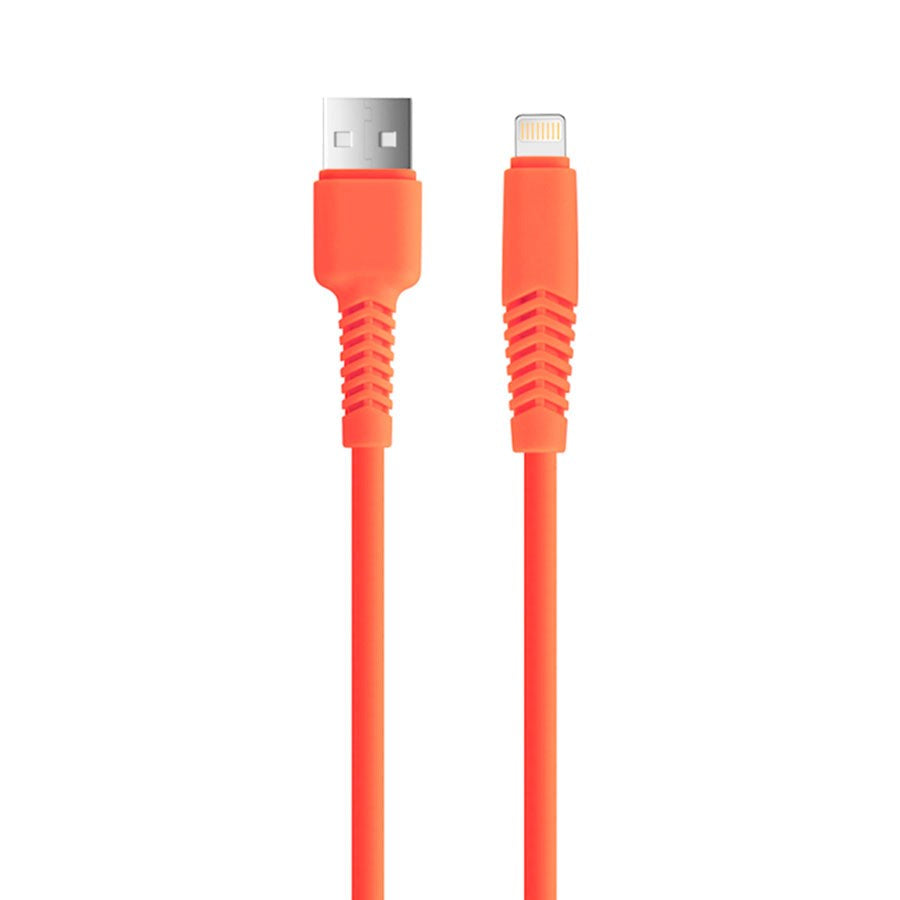 Setty USB-A til Lightning Kabel 1,5 m. - 10 W - Orange