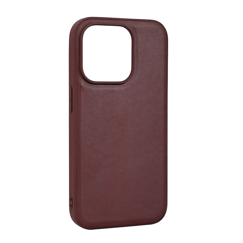 Buffalo iPhone 15 Pro Kunstlæder Bagside Cover - MagSafe Kompatibel - Brun