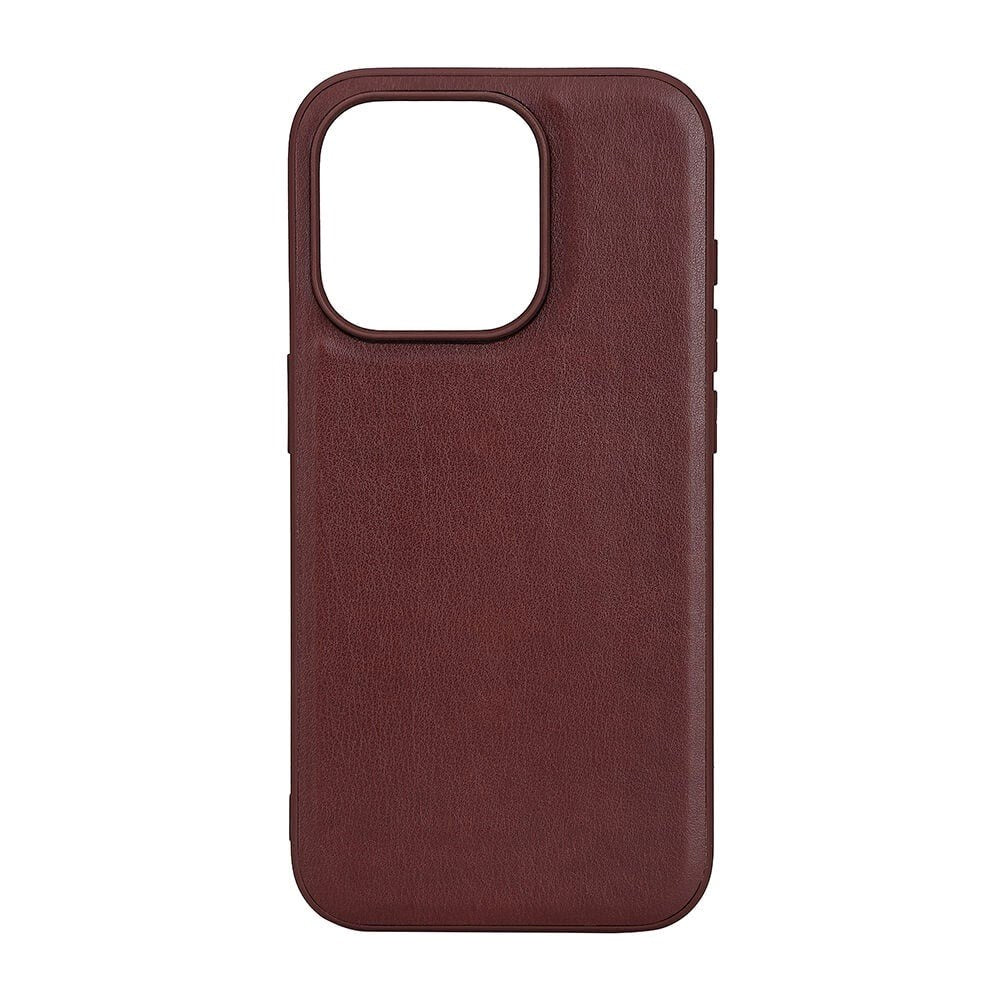 Buffalo iPhone 15 Pro Kunstlæder Bagside Cover - MagSafe Kompatibel - Brun