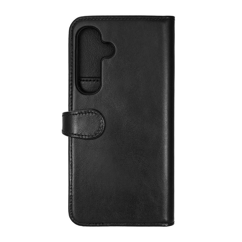 Buffalo Samsung Galaxy S25+ (Plus) 2-in-1 Wallet Magnet Flip Cover m. Pung - Ægte Læder - Sort