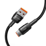 Tech-Protect Ultraboost Evo USB-A til USB-C Kabel 100W/5A - 3m - Sort