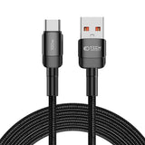 Tech-Protect Ultraboost Evo USB-A til USB-C Kabel 100W/5A - 3m - Sort