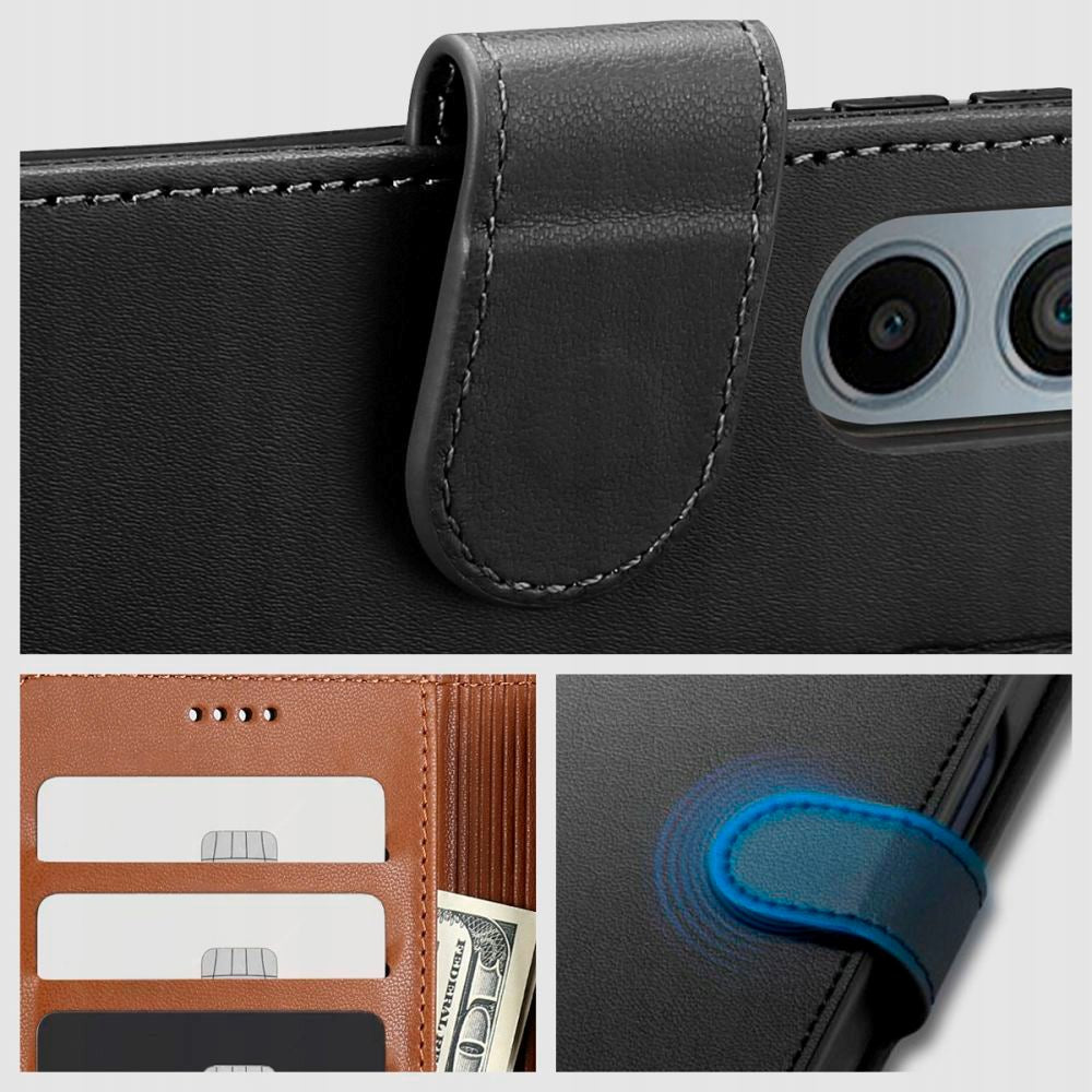 Tech-Protect Samsung Galaxy A55 (5G) Flip Wallet m. Pung - Brun