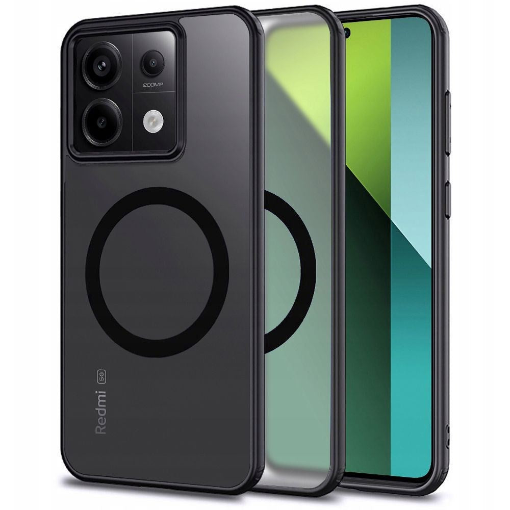Tech-Protect Xiaomi Redmi Note 13 Pro (5G) / Poco X6 Magmat Bagside Cover - MagSafe Kompatibel - Mat Sort