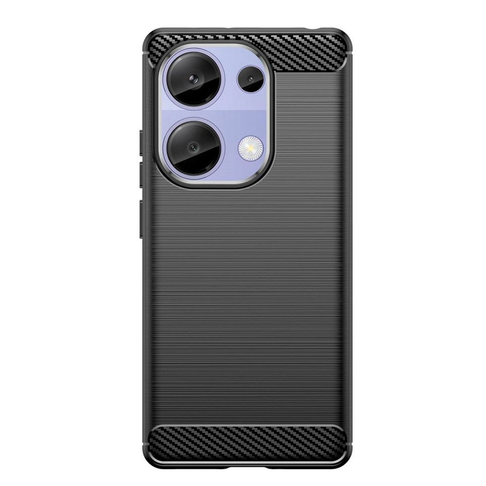 Tech-Protect Xiaomi Redmi Note 13 Pro (4G) Fleksibelt Plastik Carbon Cover - Sort