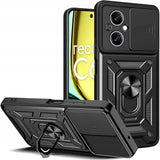 Tech-Protect Realme C67 (4G) Camshield m. Magnetisk Fingerring & Ståfunktion - Sort