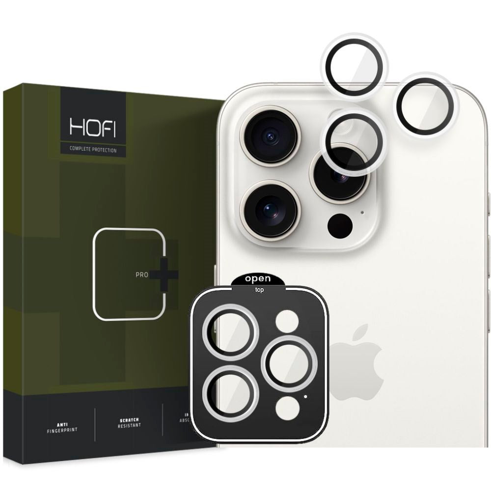 HOFI iPhone 15 Pro / 15 Pro Max Camring Pro+ Kameralinse Beskyttelse - Gennemsigtig