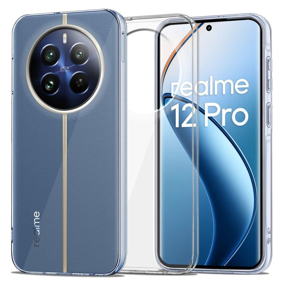 Tech-Protect Realme 12 Pro (5G) / 12 Pro+ (5G) Flexair Fleksibelt Plastik Cover - Gennemsigtig