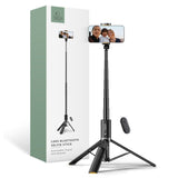 Tech-Protect L07S Selfiestang m. Tripod & Bluetooth - Sort