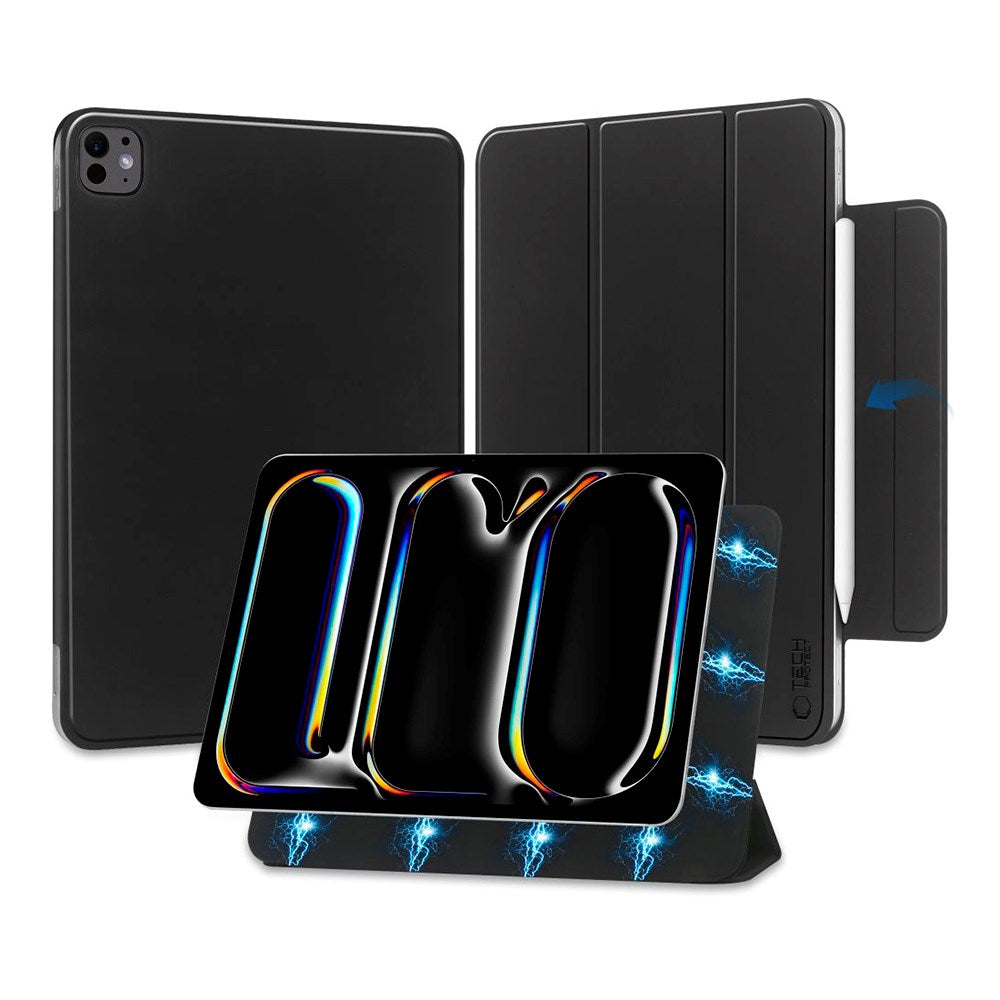 Tech-Protect iPad Pro 13" (2025 / 2024) Tech-Protect Smartcase Magnetisk Cover Tri-fold - Sort