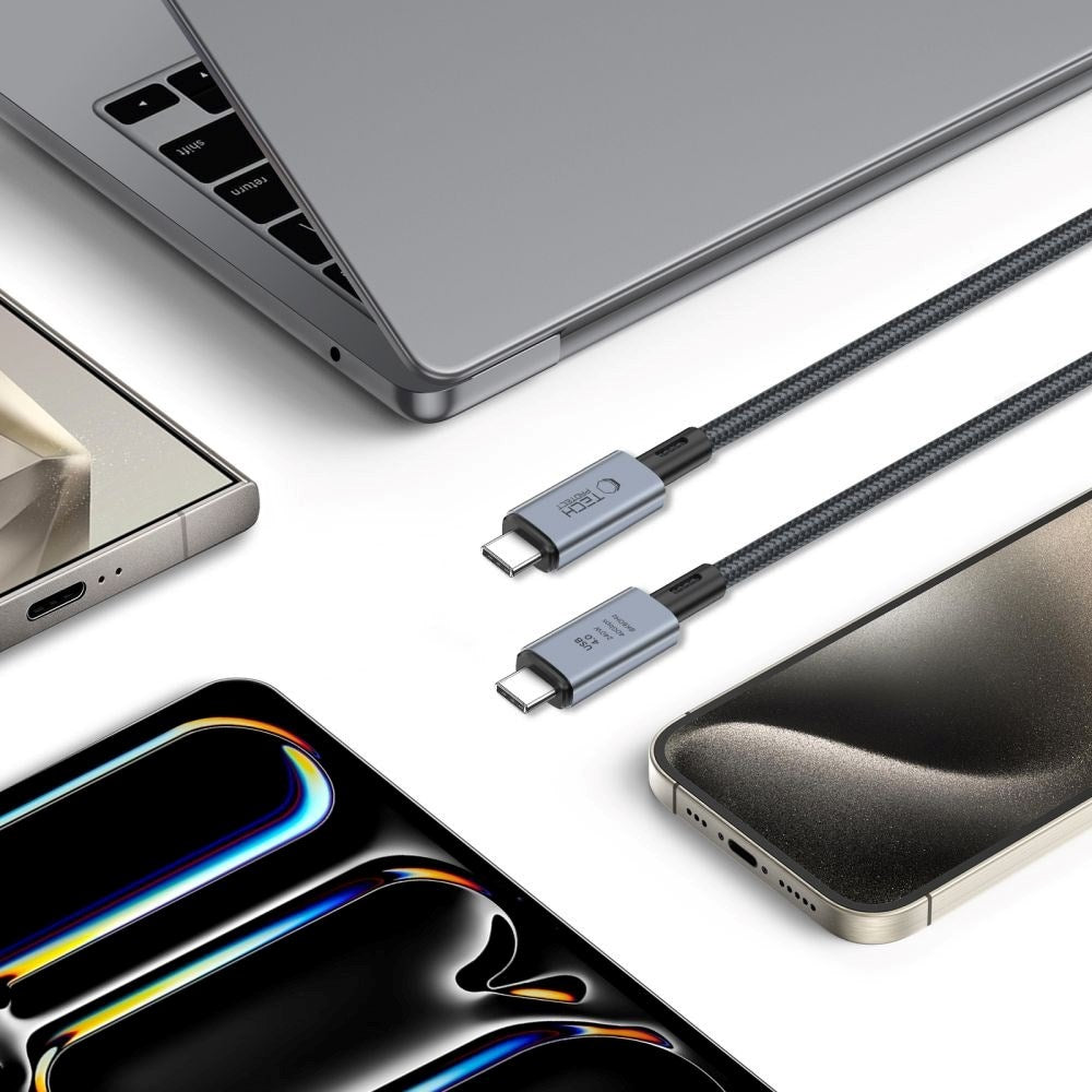 Tech-Protect Ultraboost PD 240W USB-C til USB-C Kabel 2m - Sort