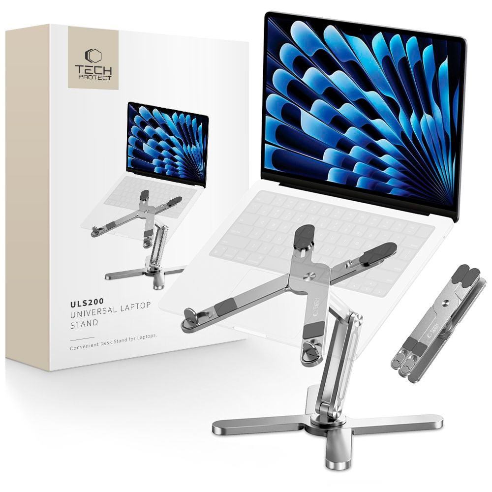Tech-Protect ULS200 Universal Bærbar Stander i Aluminium - Sølv