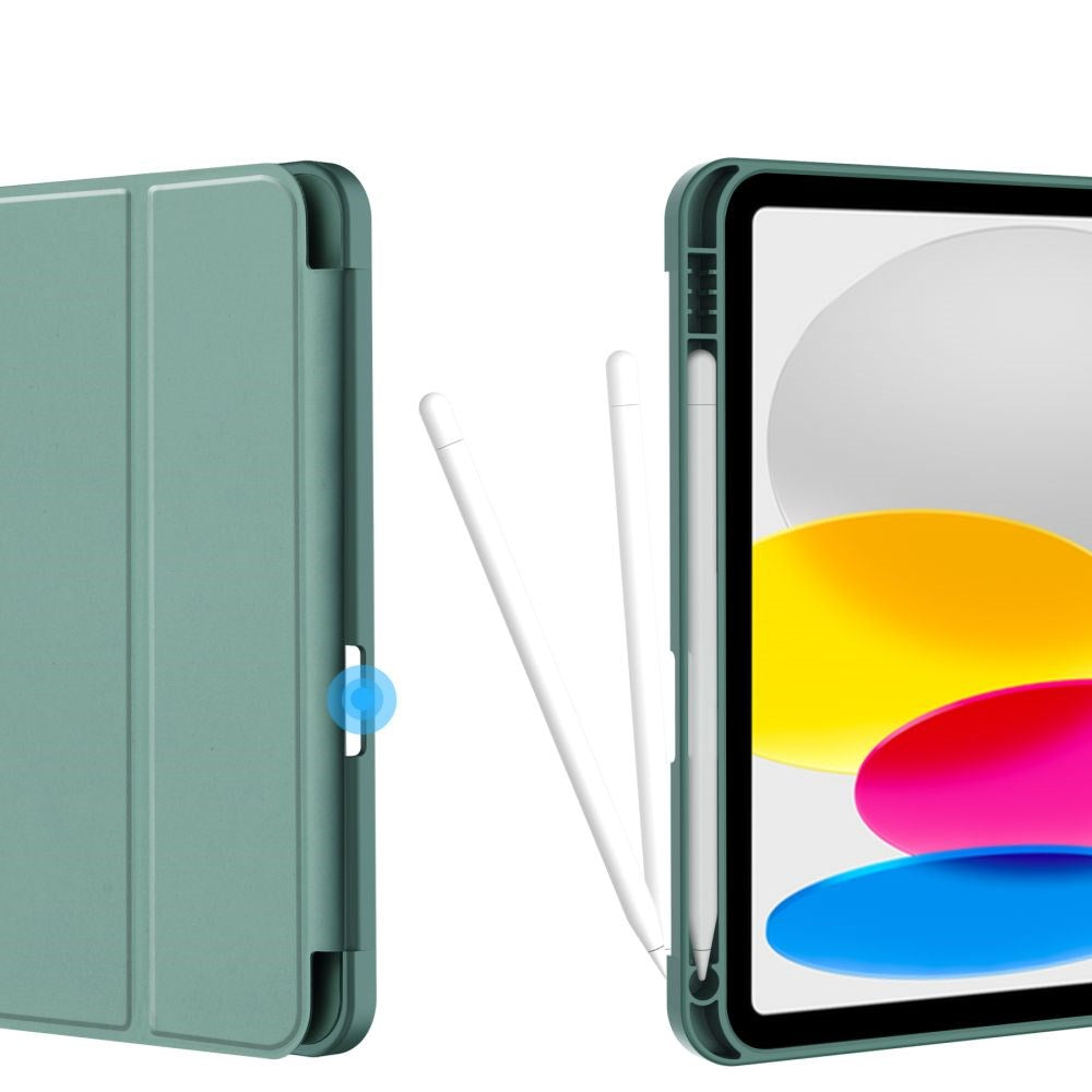 Tech-Protect iPad 11" (2025) / iPad 10.9" (2024/2022) SC Flip Cover m. Apple Pencil Holder - Mørkegrøn